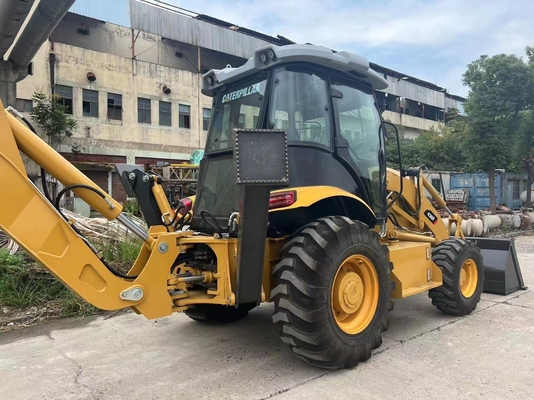 Carregador de tinta diesel original usado Caterpillar 420F com válvula hidráulica Nabtesco 2017