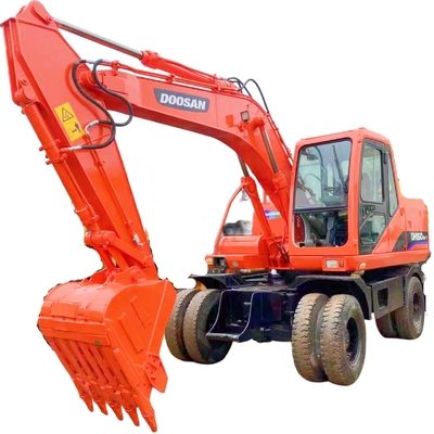 Excavadora do Doosan DH150W-7 de 15 toneladas usada no Japão com cilindro hidráulico Liyuan