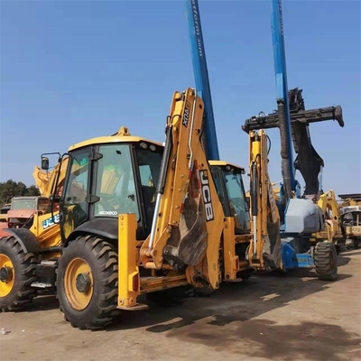 Carga nominal de 8 toneladas Carregador de retroescavadeira JCB 4CX usado com poucas horas de trabalho e em boas condições