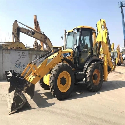 Carga nominal de 8 toneladas Carregador de retroescavadeira JCB 4CX usado com poucas horas de trabalho e em boas condições