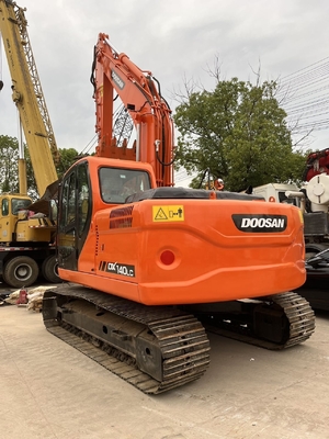 Excavadora Doosan DX140LC com motor original e cilindro hidráulico Liyuan do Japão