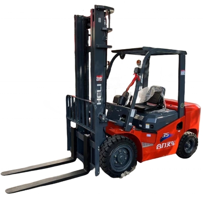 HELI 35 Mini 3.5 Ton Pallet Lifting Truck com poucas horas de trabalho e largura de garfo de 940 mm