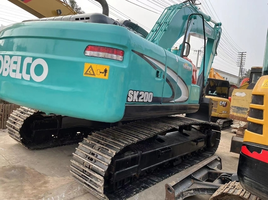 Excavadora usada Kobelco SK210LC com bomba hidráulica Liyuan e tinta original no Japão