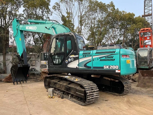 Excavadora usada Kobelco SK210LC com bomba hidráulica Liyuan e tinta original no Japão