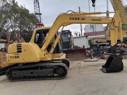 Fazendas Usadas Komatsu Digger Japão Pintura Original Komatsu pc60 com Capacidade de Balde de 0,1m3
