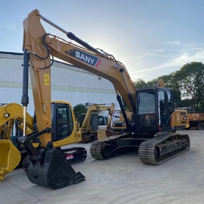 Excavadora Sany de 20 toneladas usada SY215C com pintura original e cilindro hidráulico Liyuan