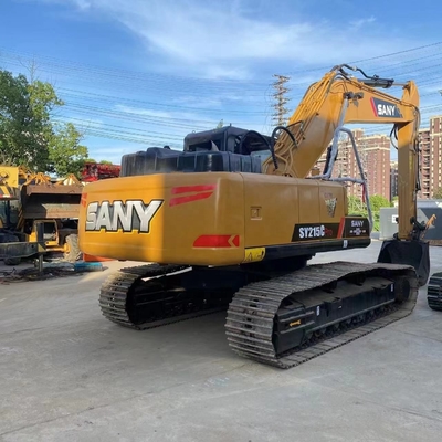 Excavadora Sany de 20 toneladas usada SY215C com pintura original e cilindro hidráulico Liyuan