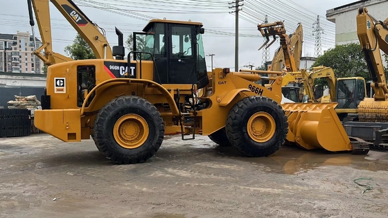 CAT 966H Carregador de rodas Máquinas de construção de segunda mão com tração nas quatro rodas no melhor dos casos