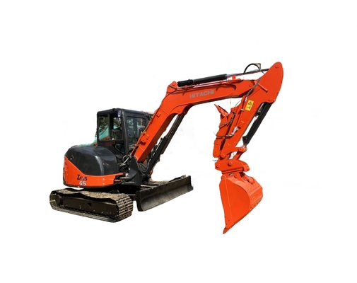 6.5t mini escavadeira Hitachi ZX65U Backhoe hidráulico usado ZX65U Deft design Japão