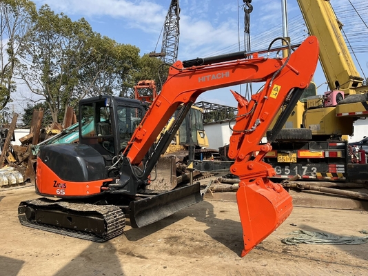 6.5t mini escavadeira Hitachi ZX65U Backhoe hidráulico usado ZX65U Deft design Japão