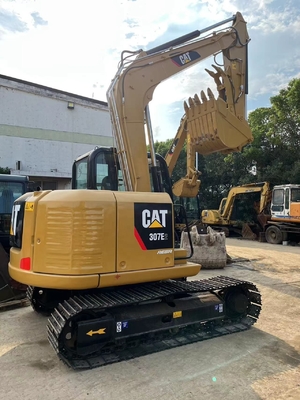 Excavadora original do Japão CAT MINI Crawler Digger 307E2 Ton Excavator 7TON Peso operacional 27kW