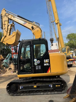 Excavadora original do Japão CAT MINI Crawler Digger 307E2 Ton Excavator 7TON Peso operacional 27kW