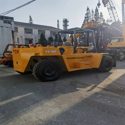 Elevador elevador multifuncional usado TCM diesel FD160 Elevador elevador 16TON para edifícios em Xangai