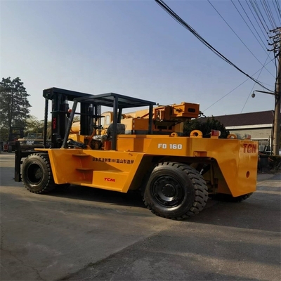 Elevador elevador multifuncional usado TCM diesel FD160 Elevador elevador 16TON para edifícios em Xangai