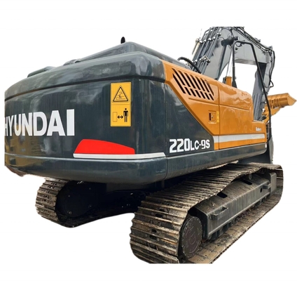22 toneladas usadas Coreia Robex220lc-9s EPA Motor Hyundai 220 Excavator com pintura original