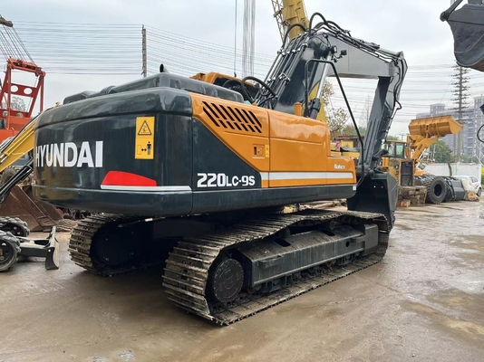 22 toneladas usadas Coreia Robex220lc-9s EPA Motor Hyundai 220 Excavator com pintura original