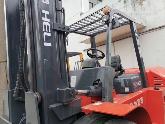 HELI 100 Camião elevador de 3,5 toneladas para elevação de paletes com operação manual e motor diesel
