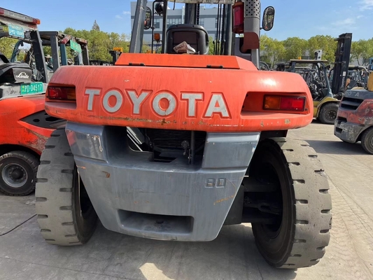 Nice Performance Japão TOYOTA FD80 Original 8ton Diesel empilhadeira para Armazém