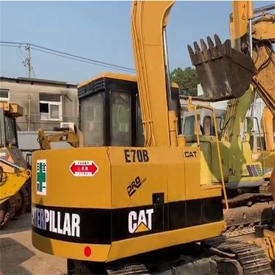 40kw Mini Excavator Caterpillar Usado Excavador de segunda mão E70B em cor original