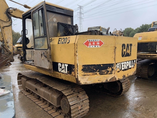 CAT E120B Excavadoras de segunda mão Excavadora com válvula hidráulica CAT e cor amarela preta