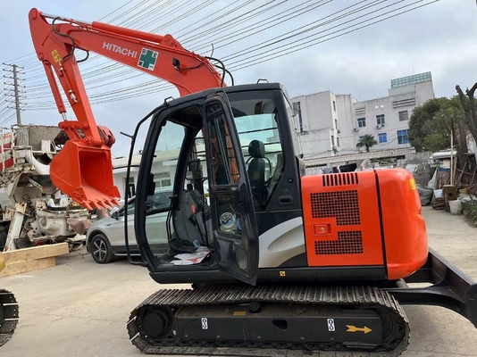 Excavadora usada Hitachi ZX70 em boas condições com cilindro hidráulico Liyuan