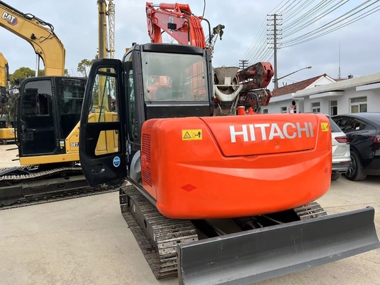 Excavadora usada Hitachi ZX70 em boas condições com cilindro hidráulico Liyuan