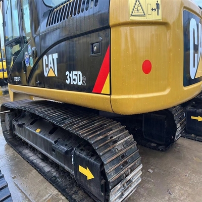 15 toneladas de peso operacional Excavadora Caterpillar 315D2 de segunda mão com peças originais do Japão