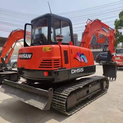 Doosan DH55 Mini Excavator Excavator Em bom estado Usado DH55 coreano a preço acessível