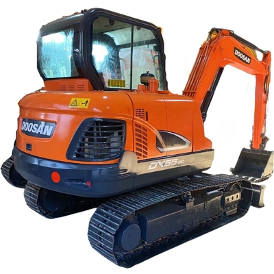 Baixo consumo de energia Excavadora Doosan DX55 para construção 5.25TON Peso operacional