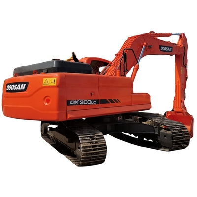 Excavadora de segunda mão DOOSAN DX300LC com 0-2000 horas de trabalho e estabilidade hidráulica
