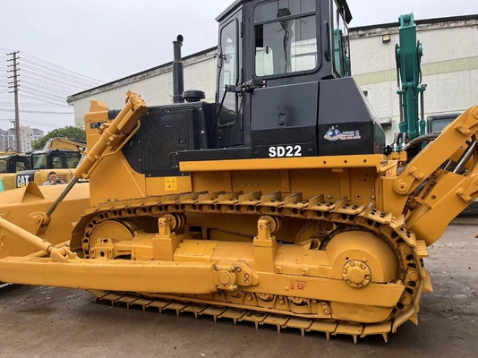 Shantui SD22 Pequena Bulldozer Usada 220 Terra Seca Bulldozer com cilindro hidráulico
