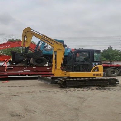 Mini escavadeira japonesa Komatsu PC55MR de 5,5 toneladas de segunda mão com bomba hidráulica original