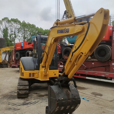 Mini escavadeira japonesa Komatsu PC55MR de 5,5 toneladas de segunda mão com bomba hidráulica original