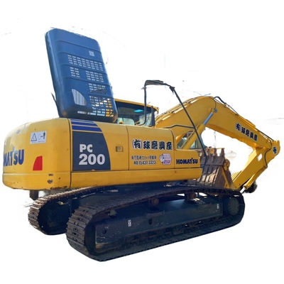 Excavadora de escavadeira de rastreador hidráulico Komatsu PC200 usada com poucas horas de trabalho 0-2000