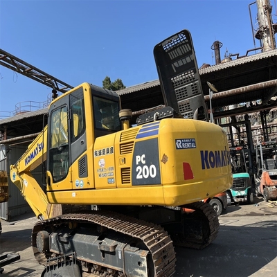 Excavadora de escavadeira de rastreador hidráulico Komatsu PC200 usada com poucas horas de trabalho 0-2000