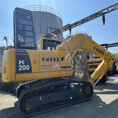 Excavadora de escavadeira de rastreador hidráulico Komatsu PC200 usada com poucas horas de trabalho 0-2000