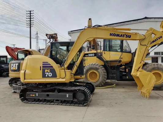 Excavadora Komatsu PC70 Excavadora de 7 toneladas com 0-2000 horas de trabalho Importação Japão