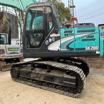 Kobelco SK200-8 de segunda mão Escavação de 20 toneladas Máquinas de construção de rastreamento Usadas no Japão