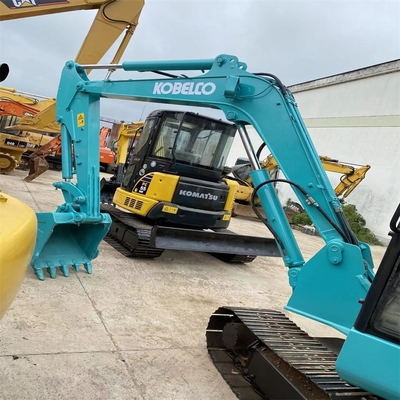 30kw pintura original Kobelco SK60 Excavadora de rastreador hidráulico Mini Excavadora de 6 toneladas com lâmina