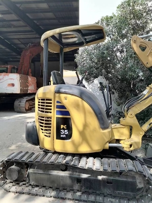 KOMATSU Mini Excavadora de cilindro hidráulico usado PC35 3,5 toneladas Excavadora de rastreamento