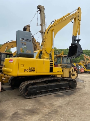Excavadora usada Komatsu PC200-6 com sistema hidráulico avançado 19400 KG Peso da máquina