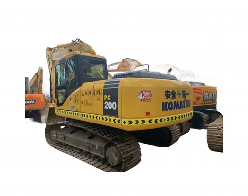 Excavadora Komatsu PC200-7 com motor japonês original e sistema hidráulico avançado
