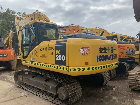 Excavadora Komatsu PC200-7 com motor japonês original e sistema hidráulico avançado