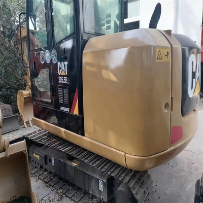 Excavadora hidráulica mini-excavadora CAT 305.5E2 usada com motor original de 5400 kg
