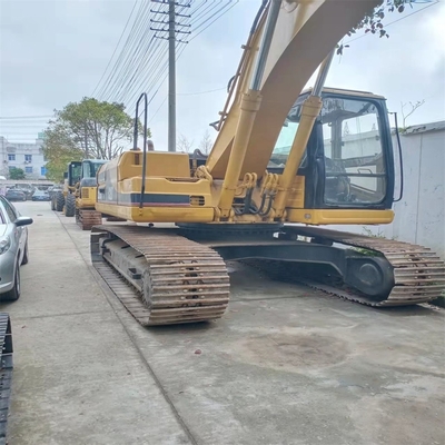 Máquinas de moagem de terra de segunda mão Cat 320B Excavadora Caterpillar com cor original