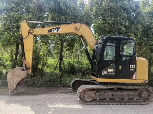 Ano 2022 Excavadora de rastreamento Cat308E2 usada 8 toneladas de peso operacional para construção