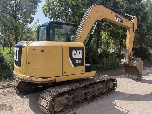 Ano 2022 Excavadora de rastreamento Cat308E2 usada 8 toneladas de peso operacional para construção