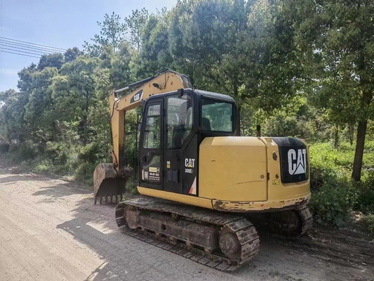 Ano 2022 Excavadora de rastreamento Cat308E2 usada 8 toneladas de peso operacional para construção