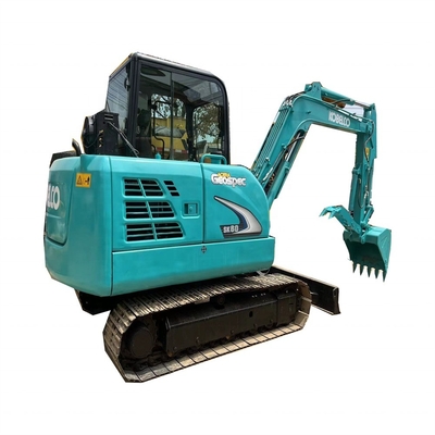 Excavadora Kobelco SK60 em excelente estado para construção de tubulações