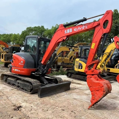 Excavadora de 6 toneladas KUBOTA KX163 com poucas horas de trabalho e bomba hidráulica original japonesa